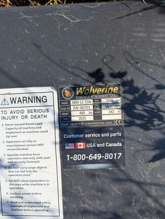 Image of Wolverine SBM-12-72W equipment image 1