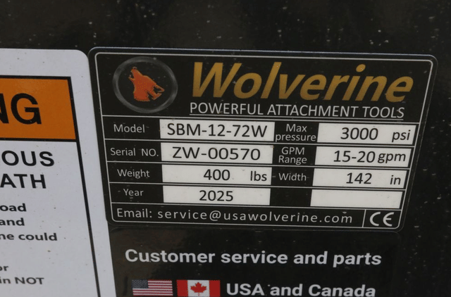 Image of Wolverine SBM-12-72W equipment image 4