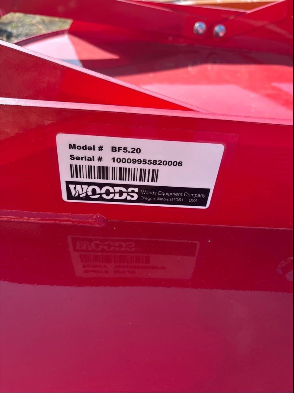 2025 Woods BF5.20 Equipment Image0
