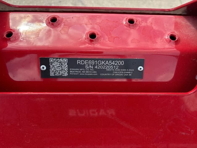 Image of Exmark RDE691GKA54200 equipment image 1