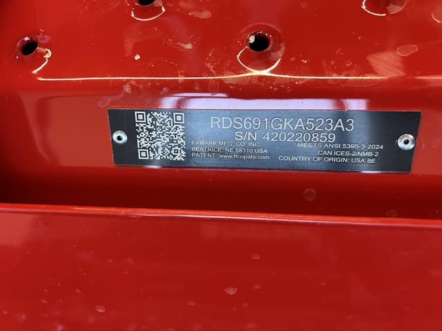 Image of Exmark RDS691GKA523A3 equipment image 4