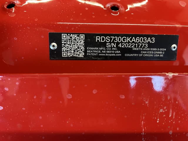 Image of Exmark RDS730GKA603A3 equipment image 4