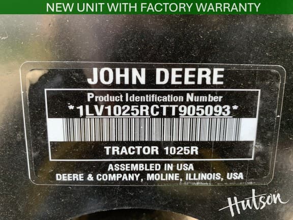 Image of John Deere 1025R equipment image 4