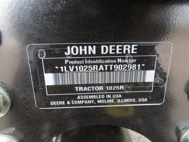 Image of John Deere 1025R equipment image 4