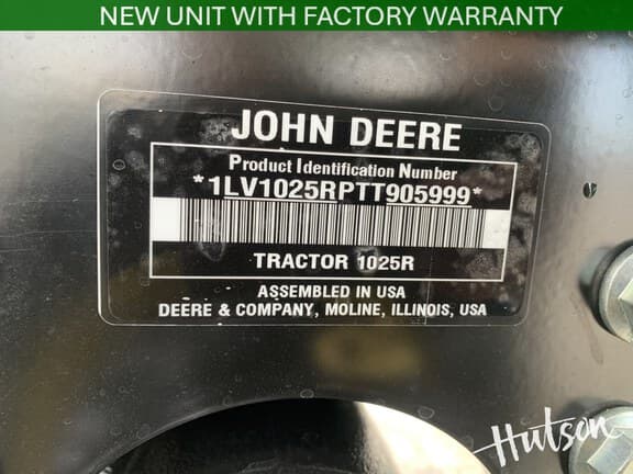 Image of John Deere 1025R equipment image 4