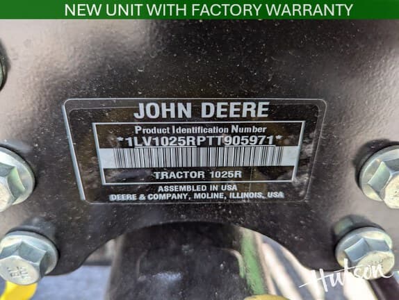 Image of John Deere 1025R equipment image 4