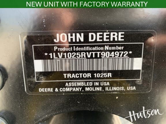 Image of John Deere 1025R equipment image 3