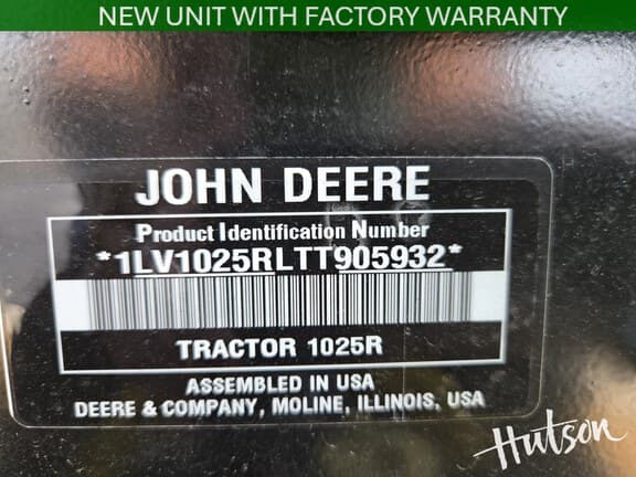 Image of John Deere 1025R equipment image 4