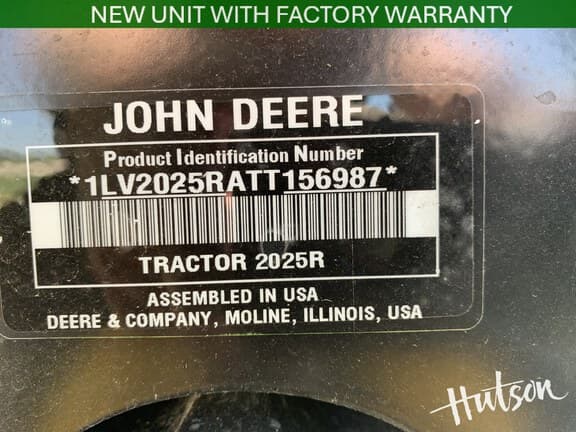 Image of John Deere 2025R equipment image 4
