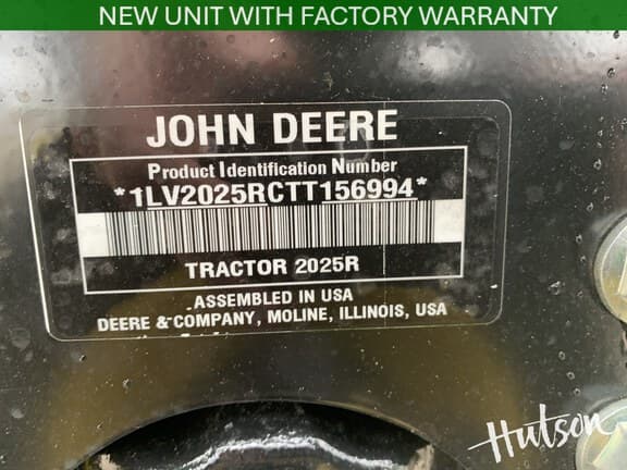 Image of John Deere 2025R equipment image 4