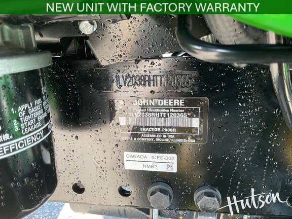 Image of John Deere 2038R equipment image 4