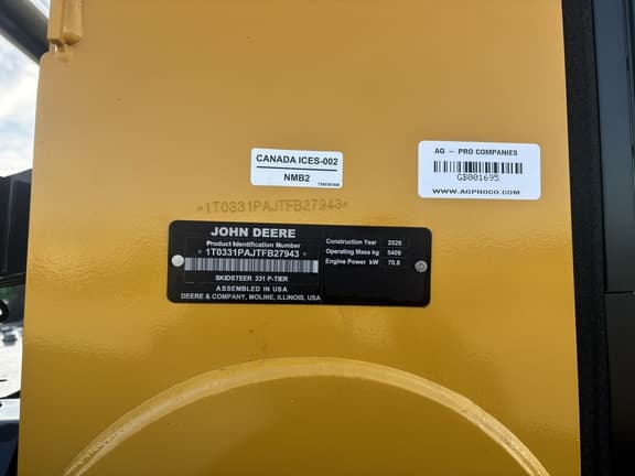 Image of John Deere 331P equipment image 4