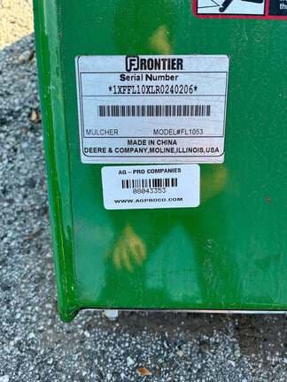Image of Frontier FL1053 equipment image 4