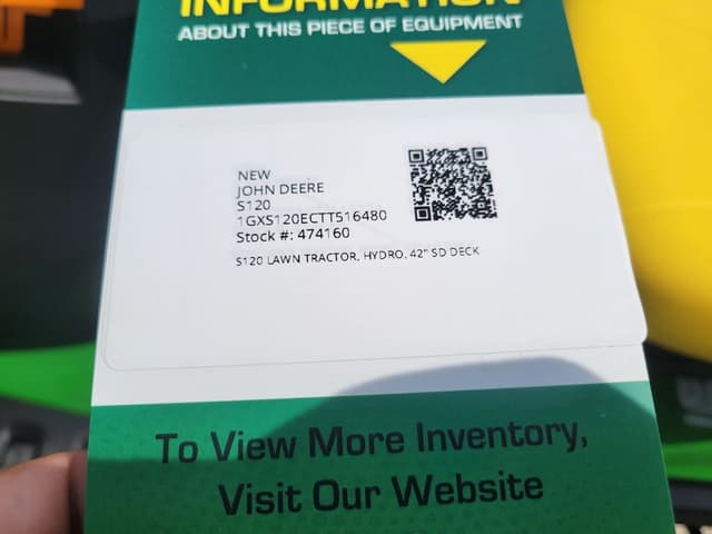 Image of John Deere S120 equipment image 4
