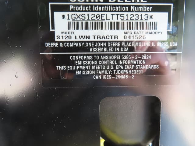 Image of John Deere S120 equipment image 4