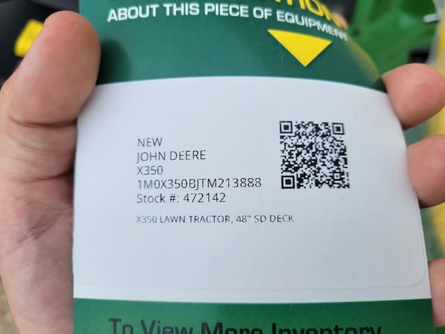 Image of John Deere X350 equipment image 4
