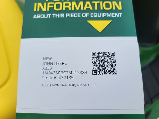 Image of John Deere X350 equipment image 4