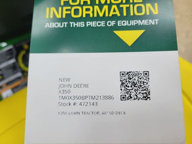 Image of John Deere X350 equipment image 4