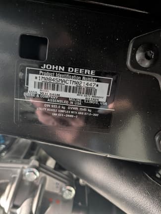 Image of John Deere XUV 845M equipment image 4