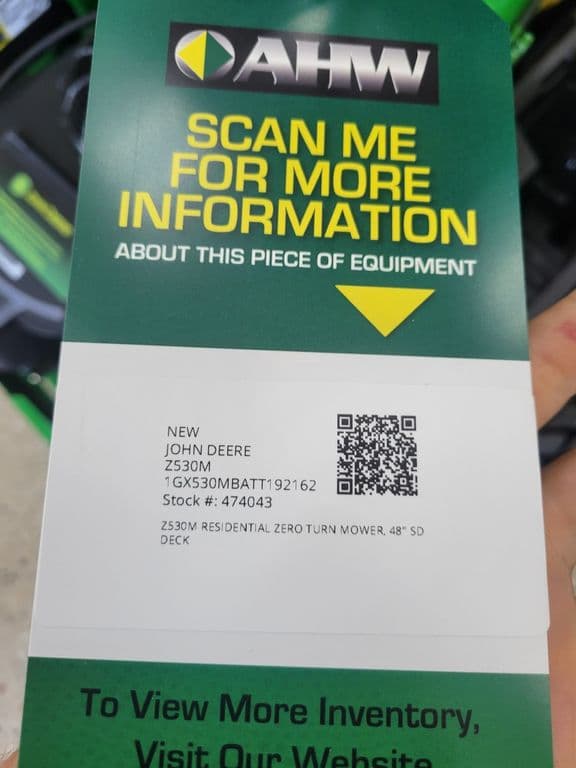 Image of John Deere Z530M equipment image 4