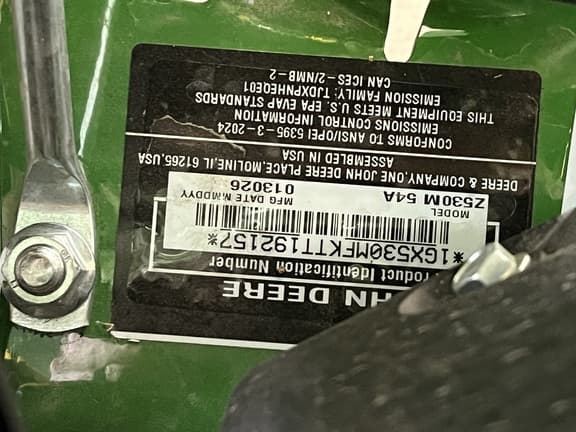 Image of John Deere Z530M equipment image 4