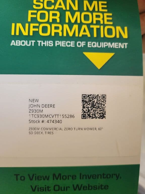 Image of John Deere Z930M equipment image 4