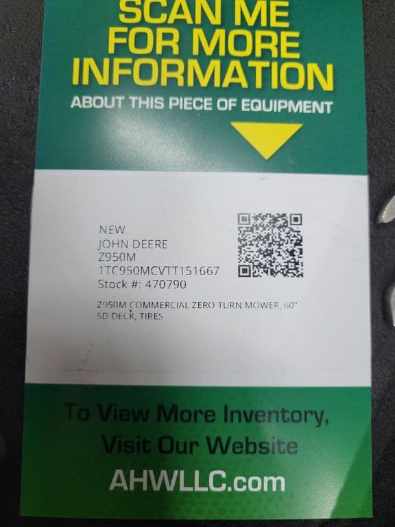 Image of John Deere Z950M equipment image 4