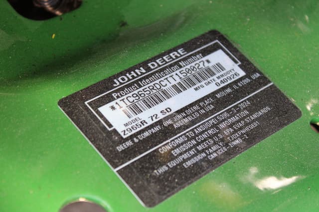 Image of John Deere Z965R equipment image 4
