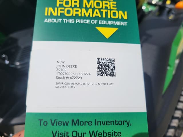 Image of John Deere Z970R equipment image 4