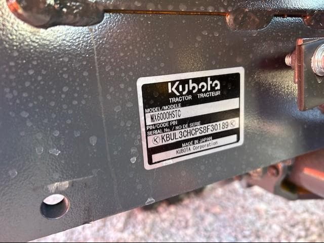 Image of Kubota MX6000HSTC Image 1