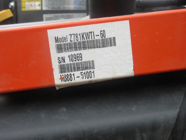 Image of Kubota Z781KWTI-60 equipment image 4