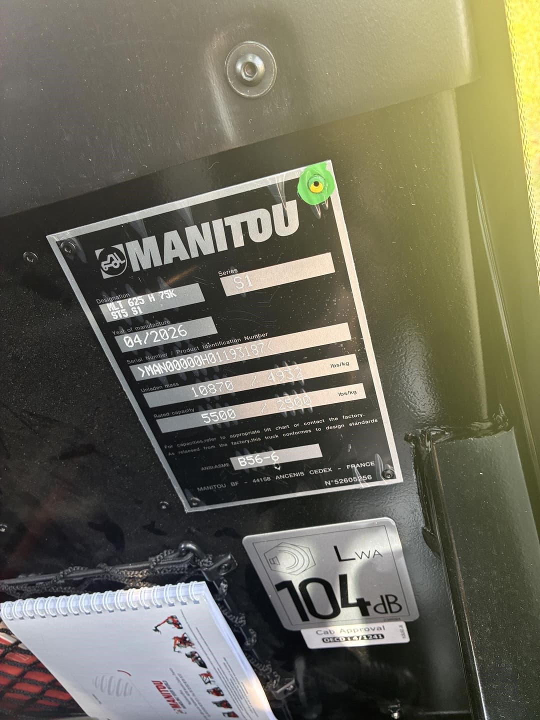 Image of Manitou MLT625 Image 1