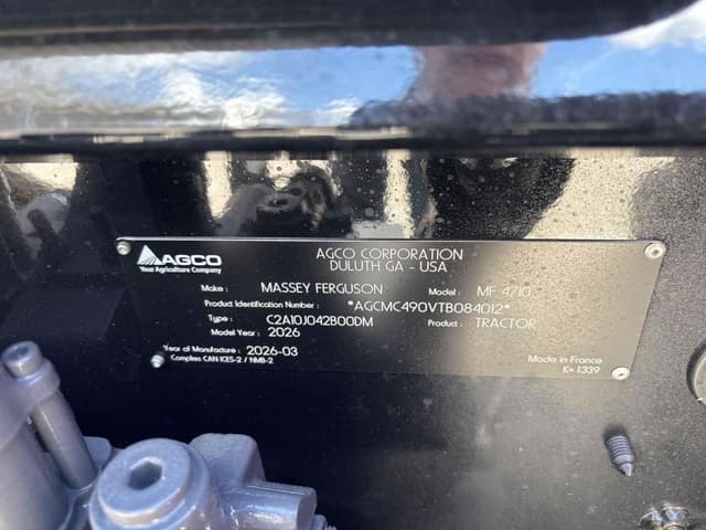 Image of Massey Ferguson 4710 equipment image 1