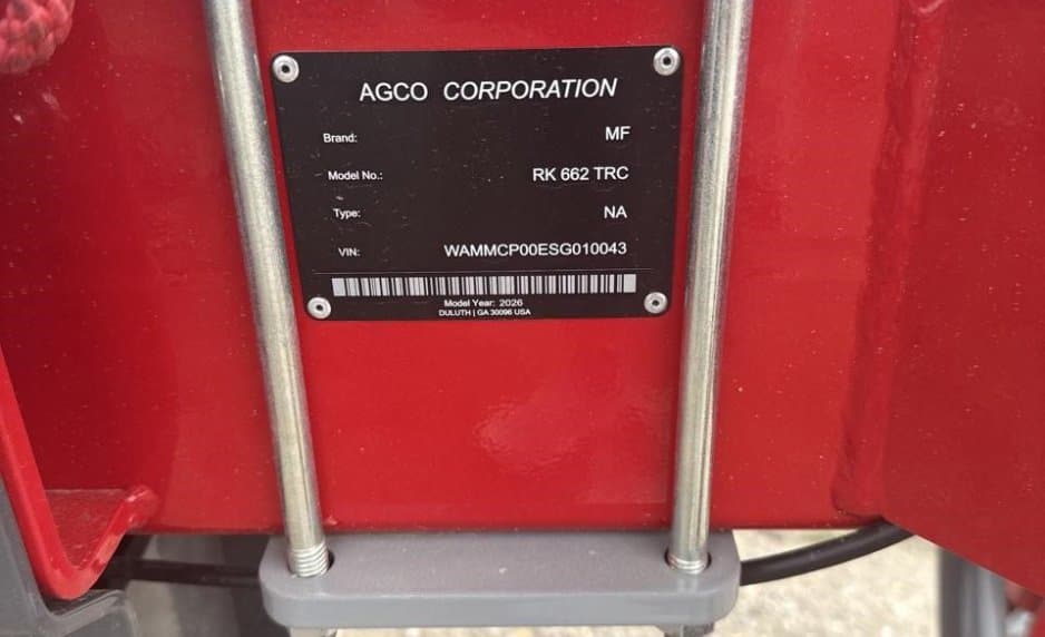 Image of Massey Ferguson RK662TRC Image 1