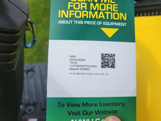 Image of John Deere 1M 25 equipment image 4