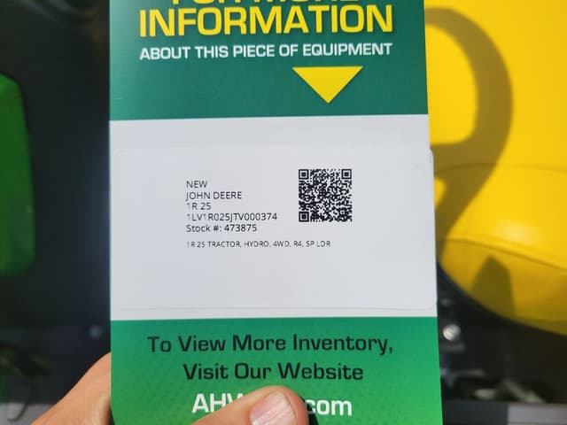 Image of John Deere 1R 25 equipment image 4