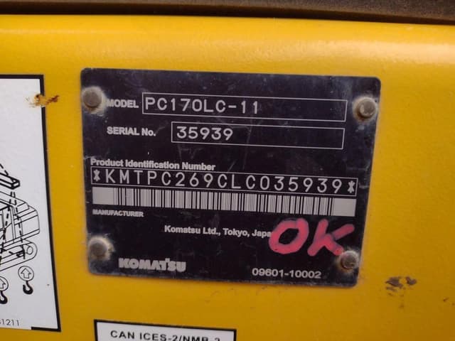 Image of Komatsu PC170LC-11 equipment image 4