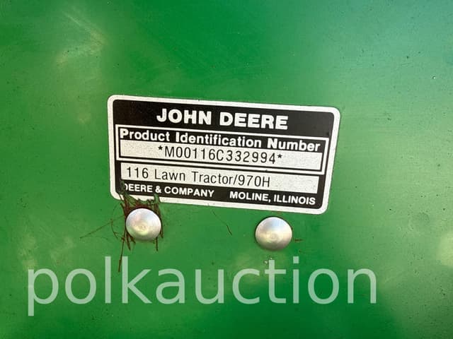 Image of John Deere 116 equipment image 4