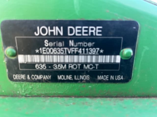 Image of John Deere 635 equipment image 3