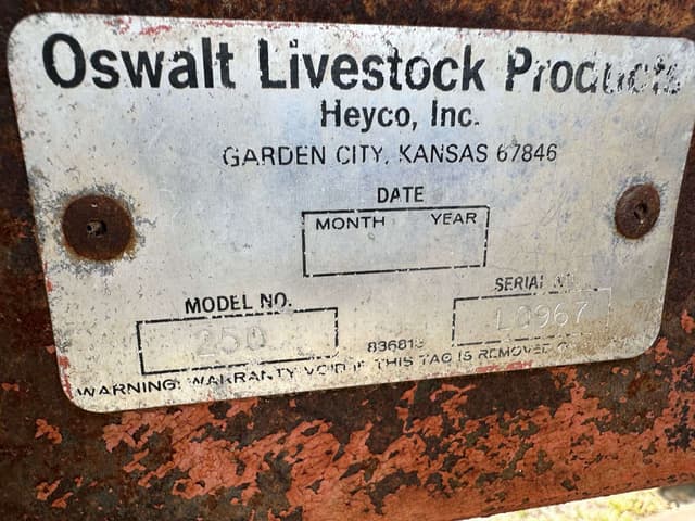 Image of Oswalt 250 equipment image 4