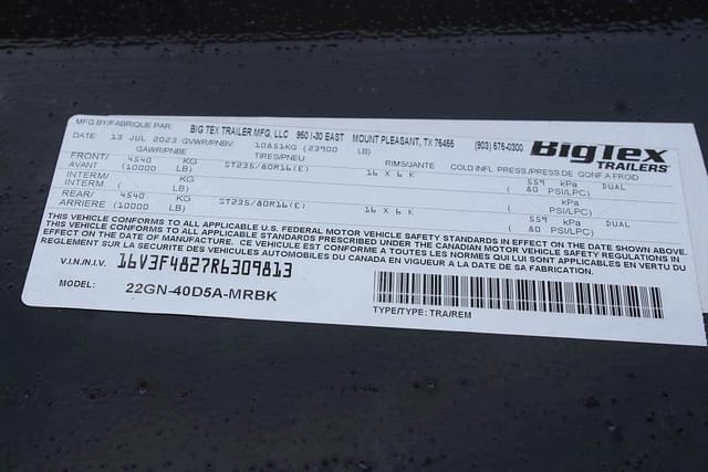 Image of Big Tex 22GN-40D5A-MRBK equipment image 4