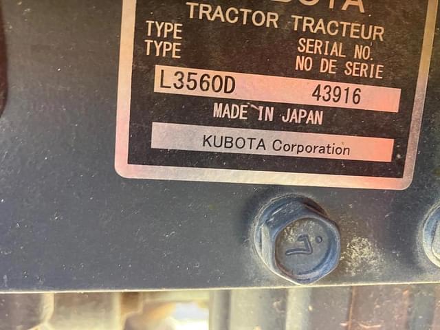 Image of Kubota L3560 equipment image 3