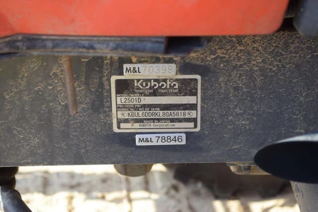 Image of Kubota L2501 equipment image 1