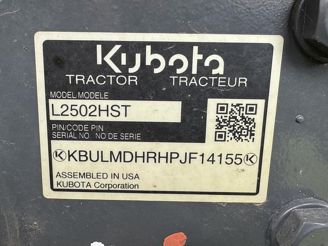 Image of Kubota L2502HST equipment image 4