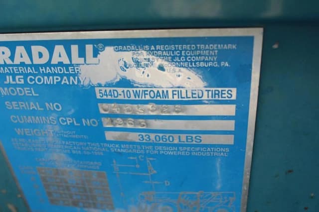 Image of Gradall 544D-10 equipment image 4