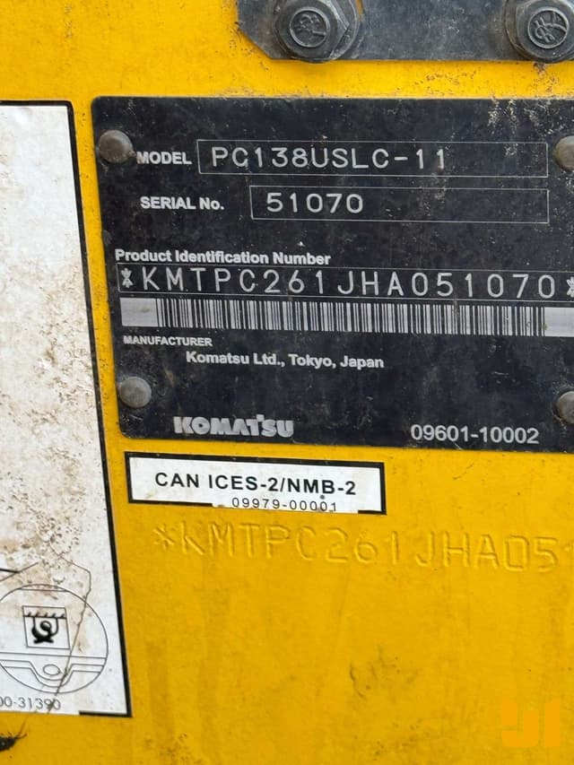 Image of Komatsu PC138USLC-11 equipment image 4