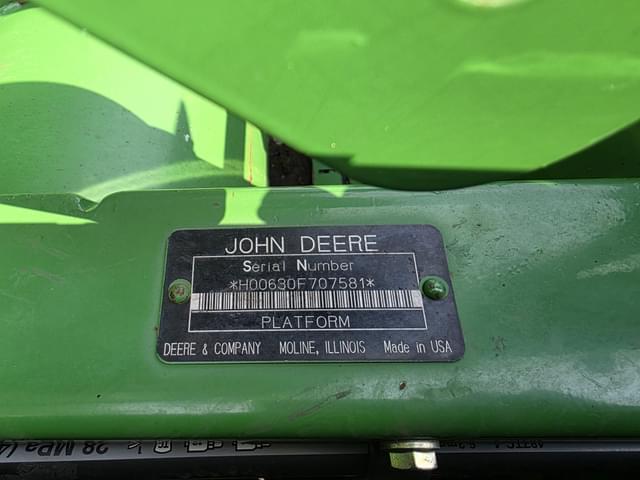 Image of John Deere 630F equipment image 4