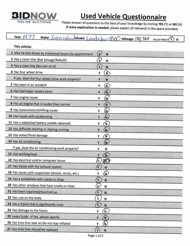 Image of International Loadstar 1800 equipment image 3