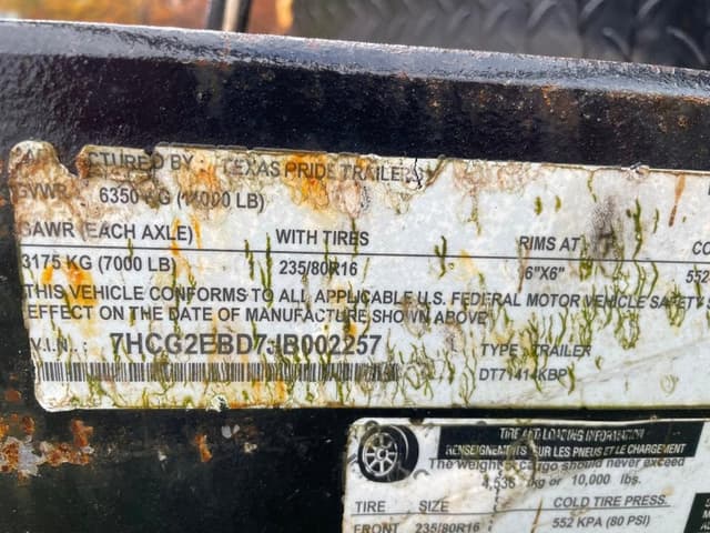 Image of Texas Pride DT71414KBP equipment image 3