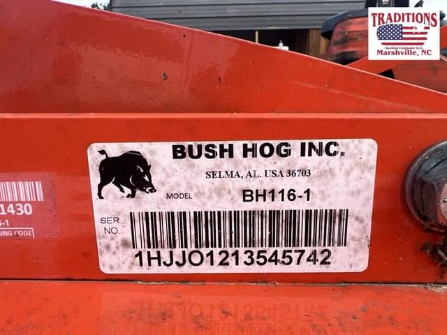Image of Bush Hog BH116 equipment image 3
